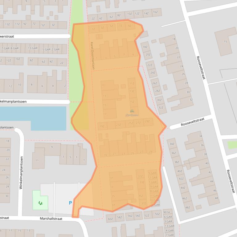 Kaart van postcodegebied 1931VT.