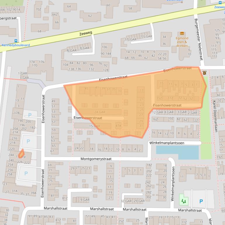 Kaart van postcodegebied 1931WH.