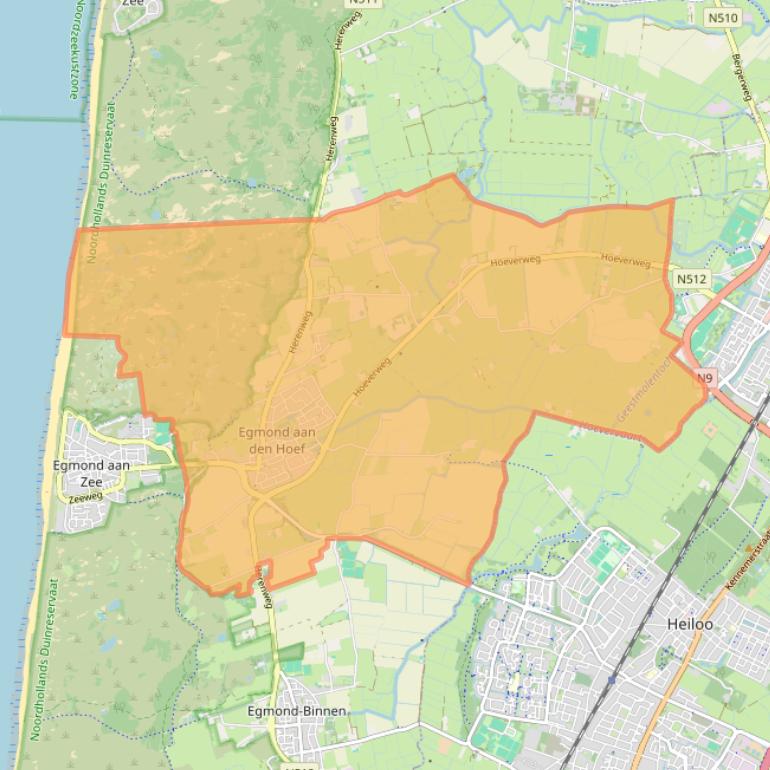 Kaart van postcodegebied 1934.