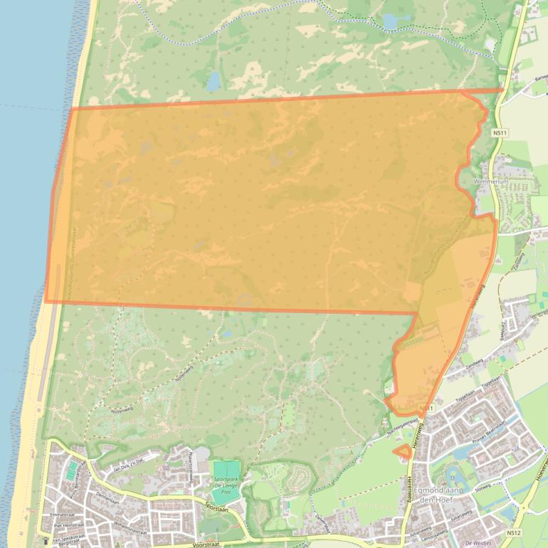 Kaart van postcodegebied 1934BC.