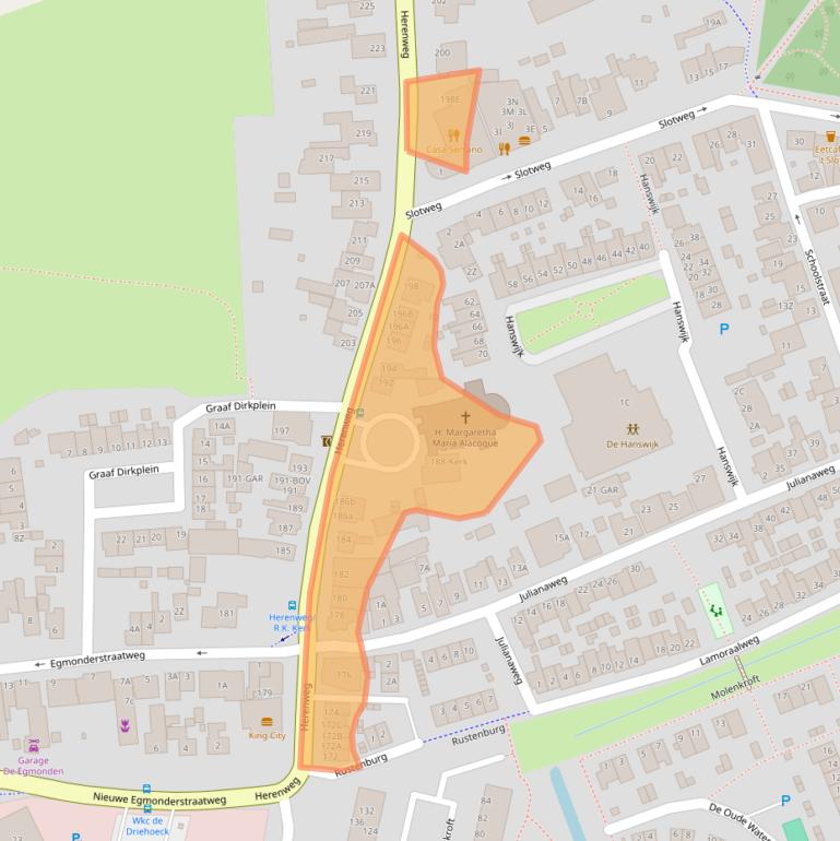 Kaart van postcodegebied 1934BD.