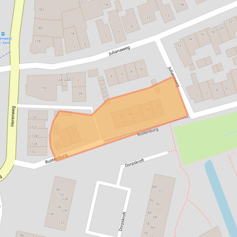 Kaart van postcodegebied 1934CA.