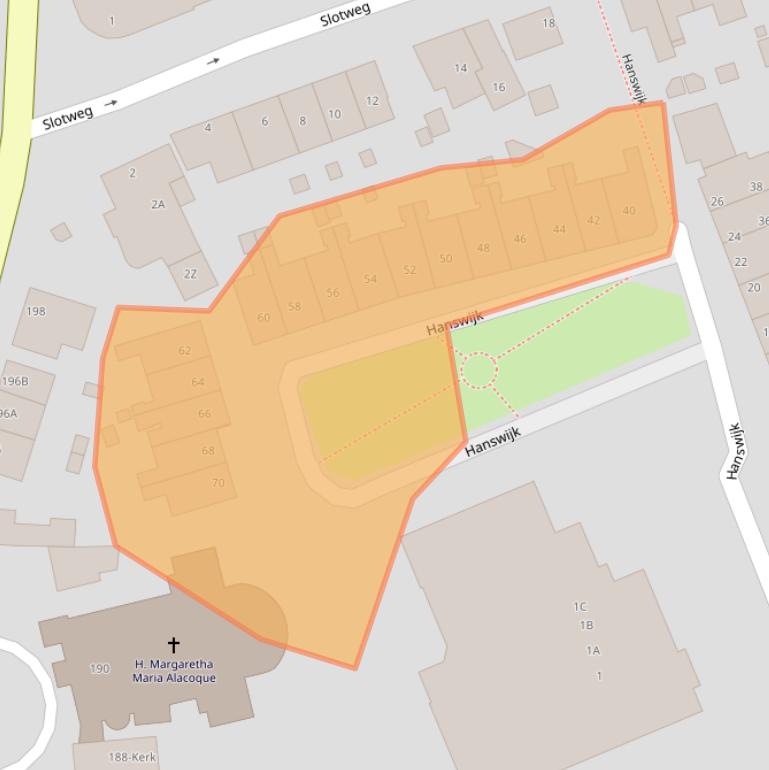 Kaart van postcodegebied 1934CW.