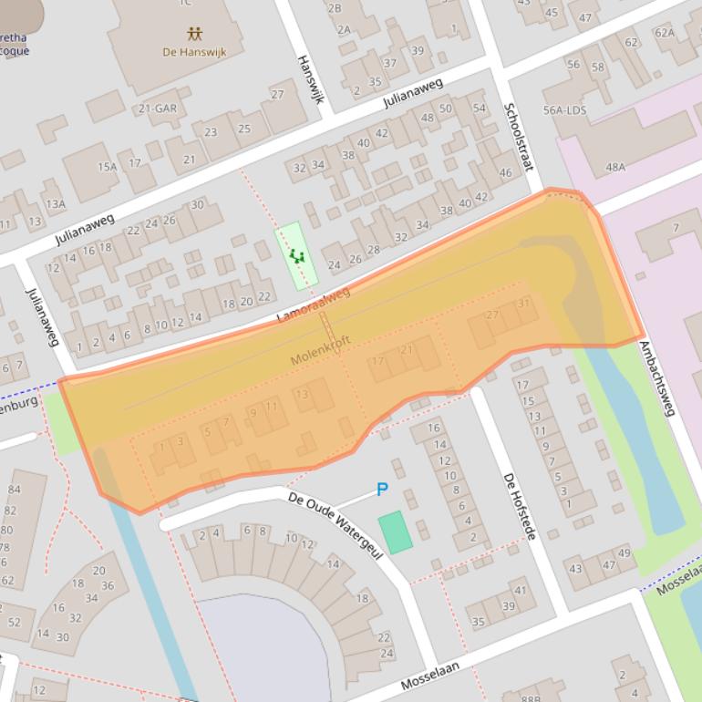 Kaart van postcodegebied 1934DA.