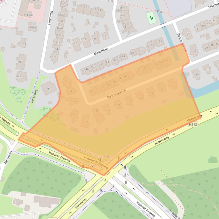 Kaart van postcodegebied 1934DG.