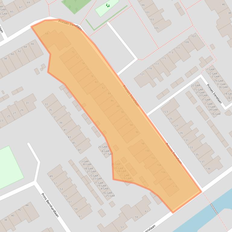 Kaart van postcodegebied 1934EJ.