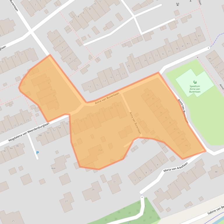 Kaart van postcodegebied 1934GR.