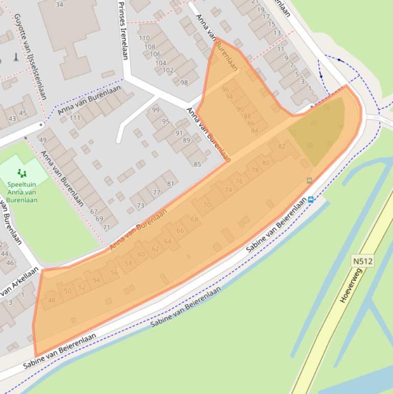 Kaart van postcodegebied 1934GV.