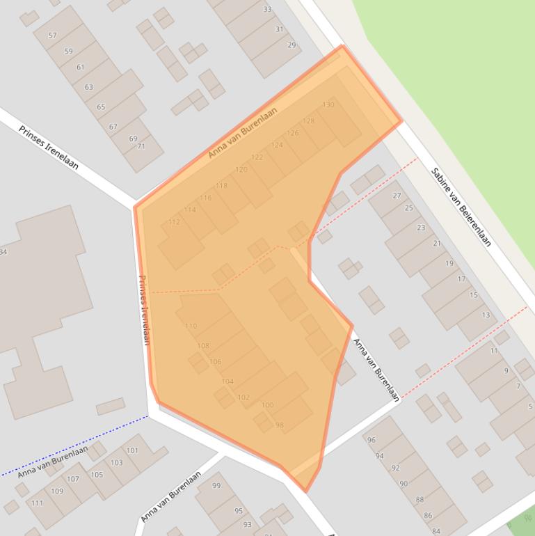 Kaart van postcodegebied 1934GW.