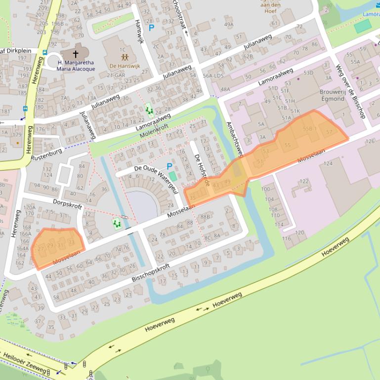 Kaart van postcodegebied 1934PJ.