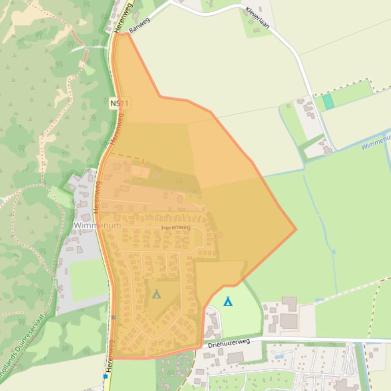 Kaart van postcodegebied 1934PW.
