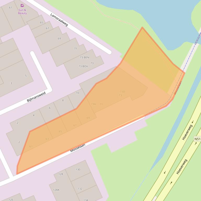 Kaart van postcodegebied 1934RA.