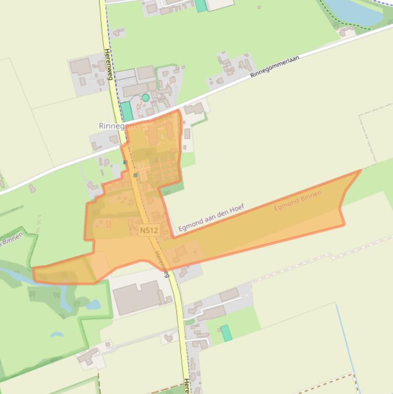 Kaart van postcodegebied 1935AJ.