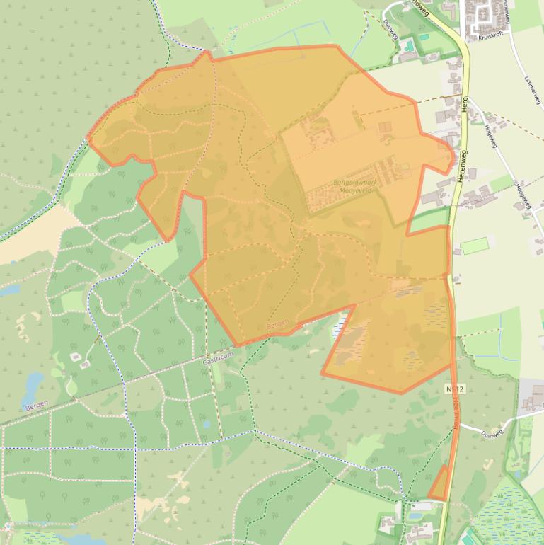 Kaart van postcodegebied 1935AK.