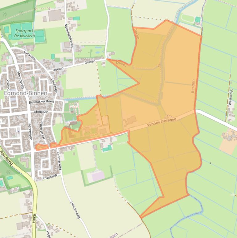 Kaart van postcodegebied 1935AR.