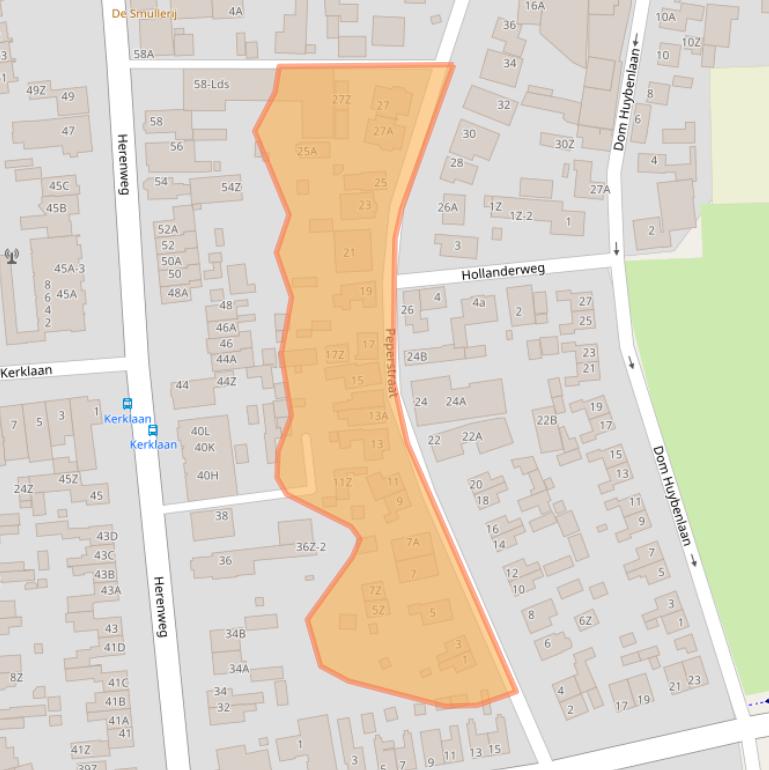 Kaart van postcodegebied 1935BD.