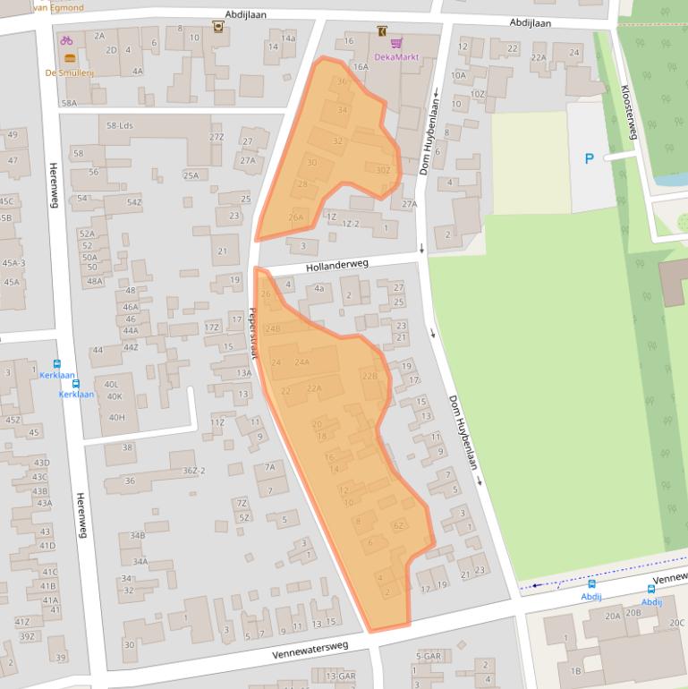 Kaart van postcodegebied 1935BE.