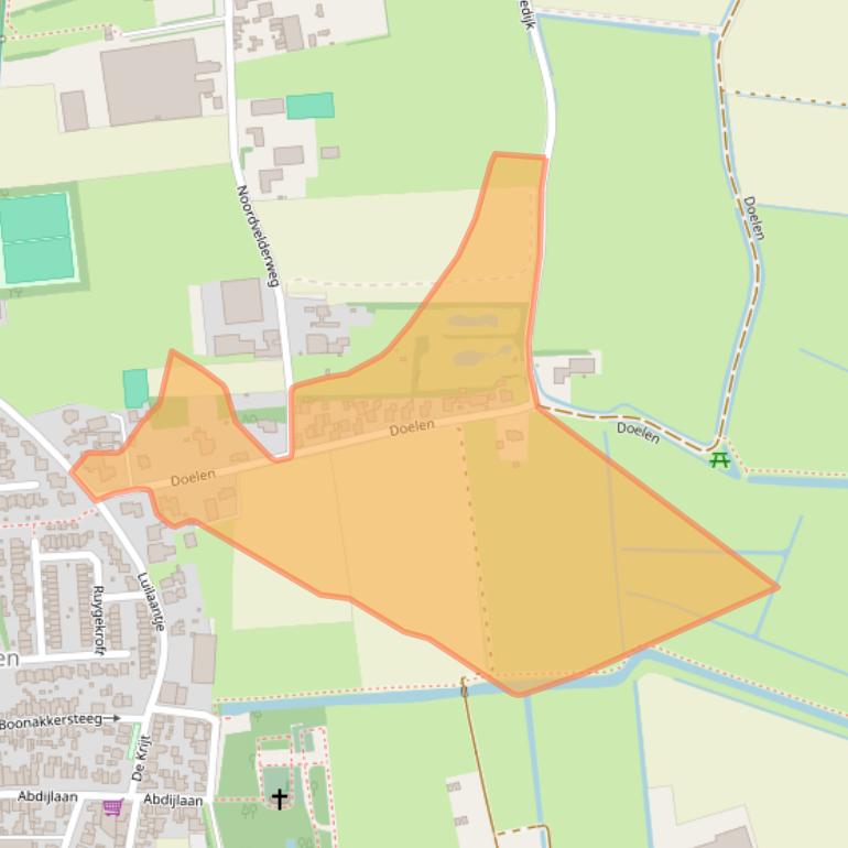 Kaart van postcodegebied 1935BN.