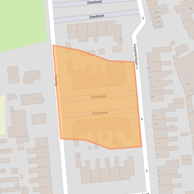 Kaart van postcodegebied 1935EH.