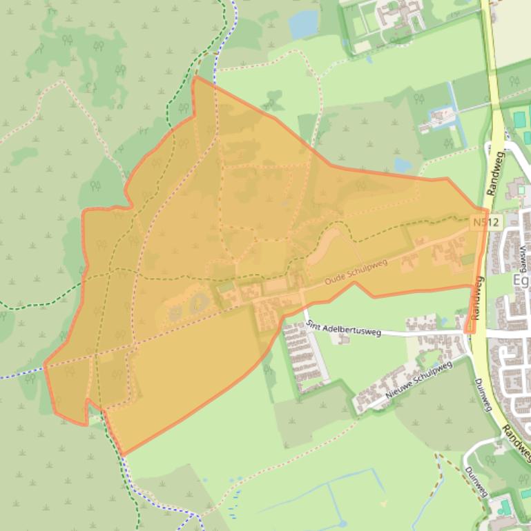 Kaart van postcodegebied 1935EN.