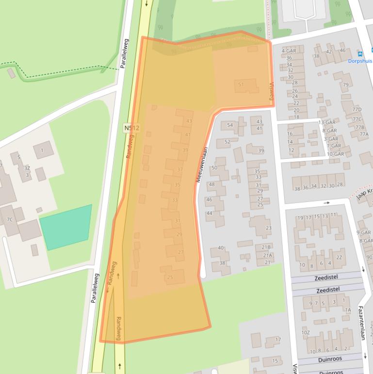 Kaart van postcodegebied 1935ER.