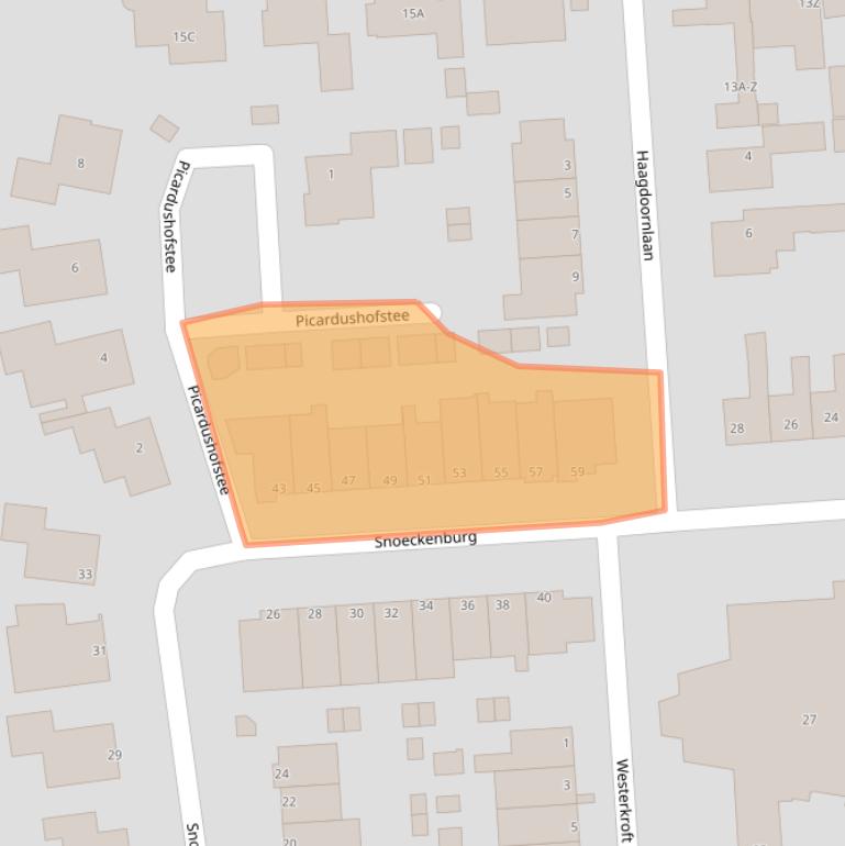 Kaart van postcodegebied 1935GC.