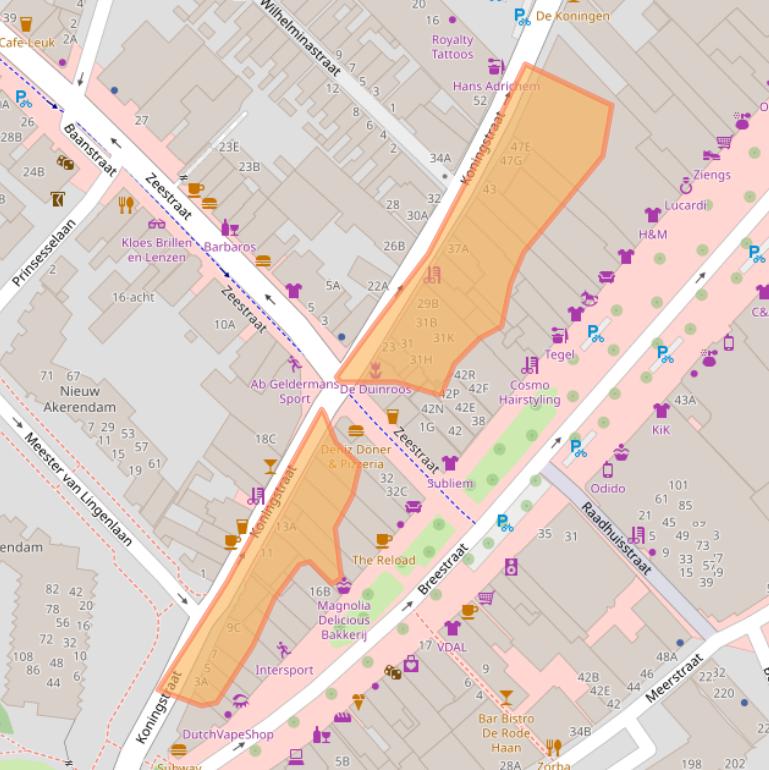 Kaart van postcodegebied 1941BA.