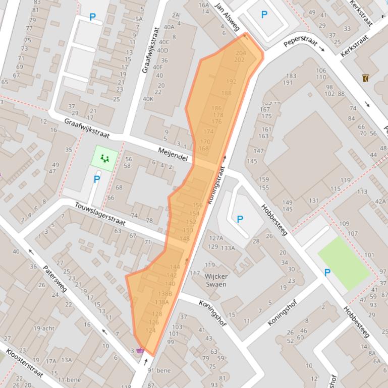 Kaart van postcodegebied 1941BG.