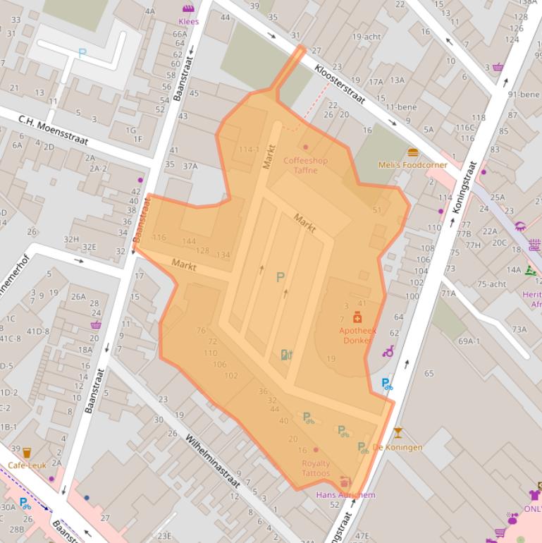 Kaart van postcodegebied 1941BM.