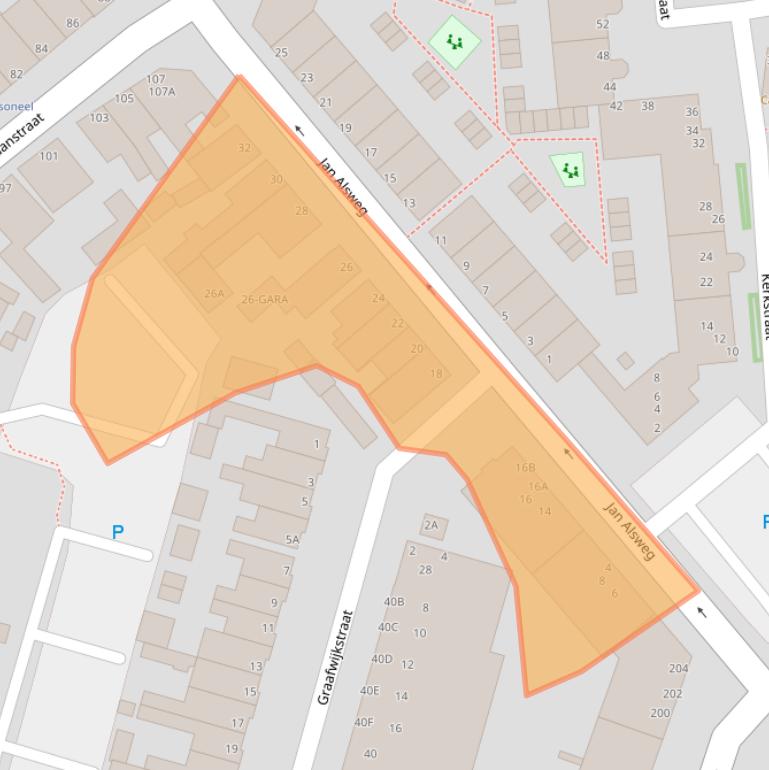 Kaart van postcodegebied 1941CD.