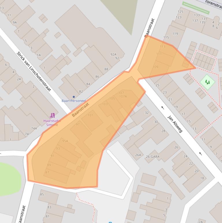 Kaart van postcodegebied 1941CH.