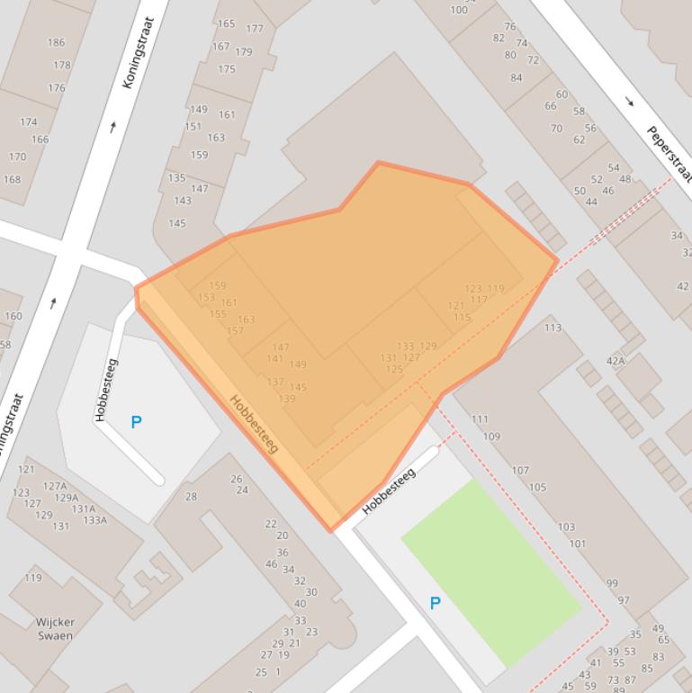 Kaart van postcodegebied 1941CR.