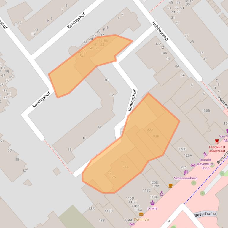 Kaart van postcodegebied 1941CW.