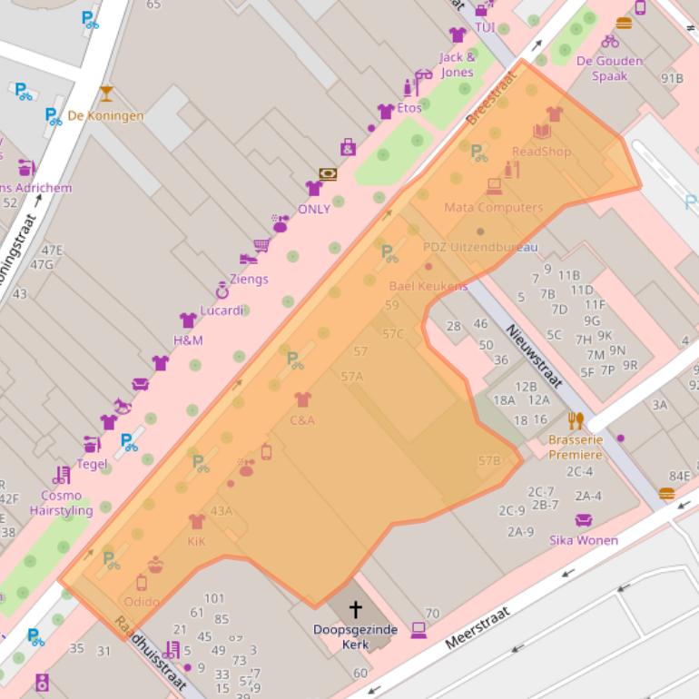 Kaart van postcodegebied 1941EE.