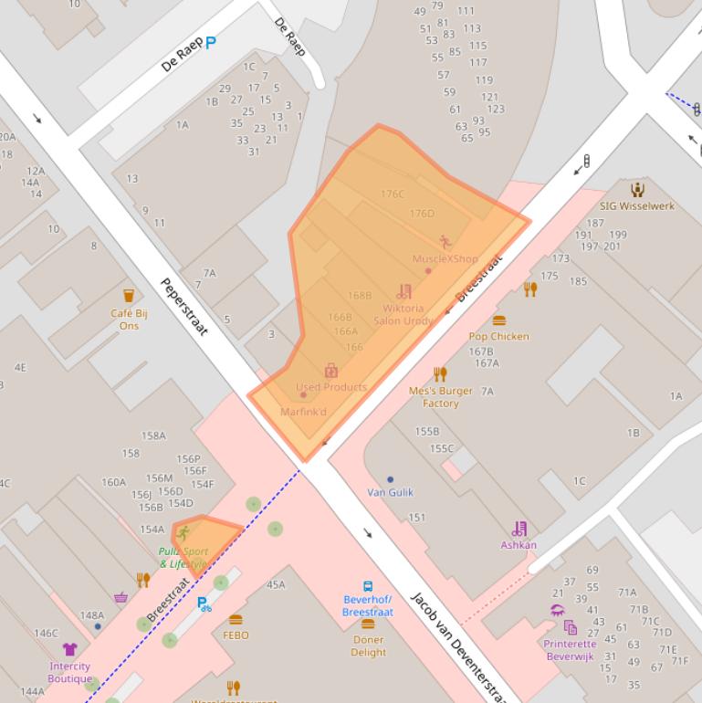 Kaart van postcodegebied 1941EN.