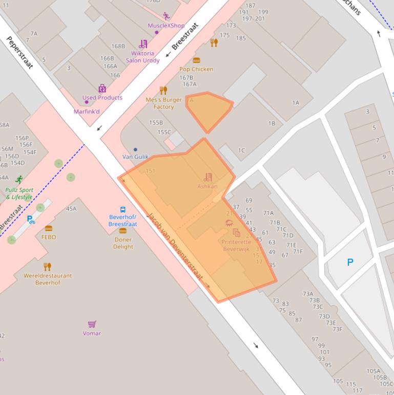 Kaart van postcodegebied 1941EP.