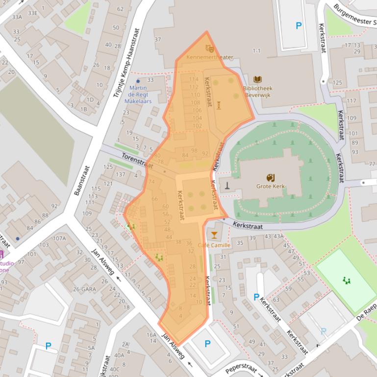 Kaart van postcodegebied 1941GD.