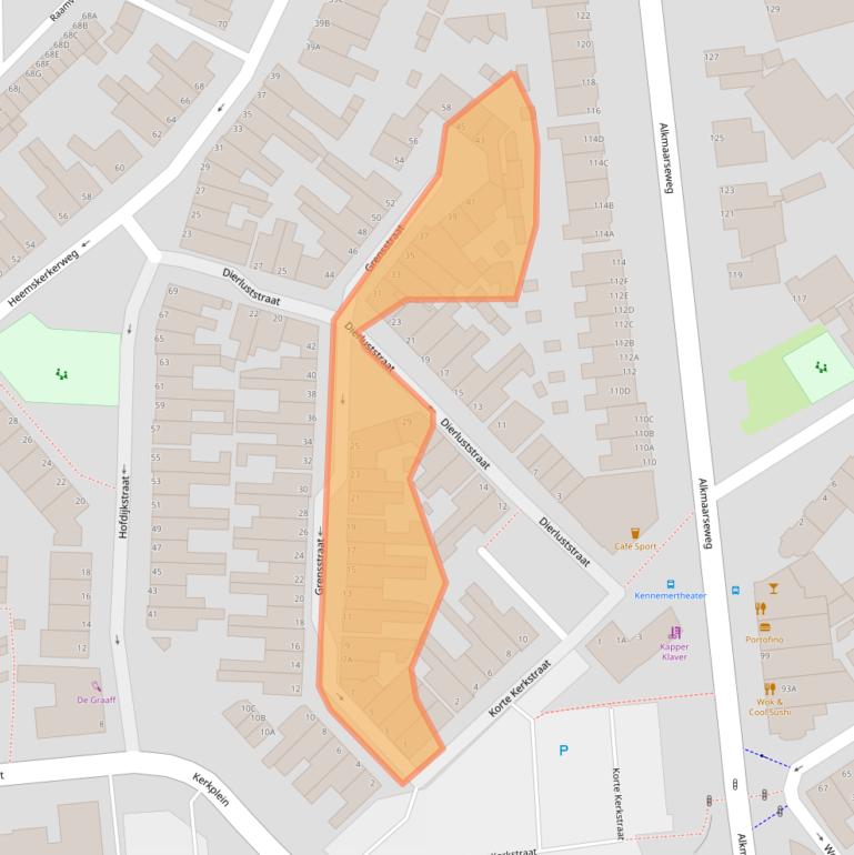 Kaart van postcodegebied 1941GL.
