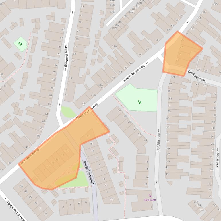 Kaart van postcodegebied 1941GS.
