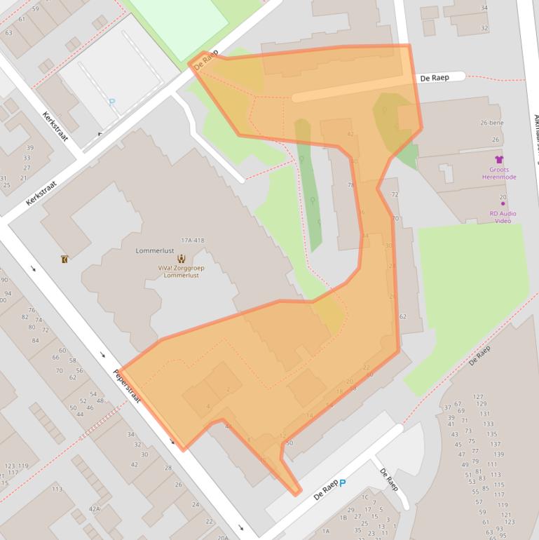 Kaart van postcodegebied 1941GV.