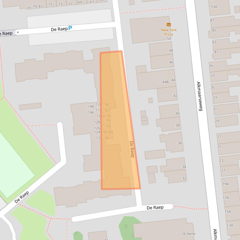 Kaart van postcodegebied 1941GX.