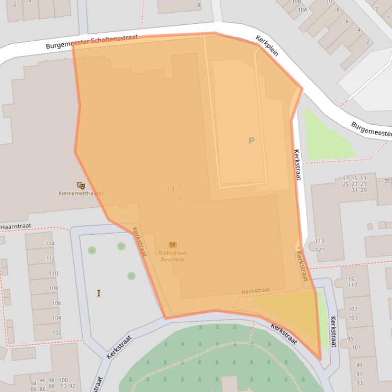 Kaart van postcodegebied 1941HD.