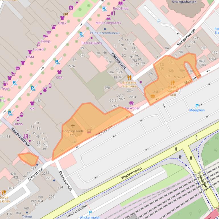 Kaart van postcodegebied 1941JD.