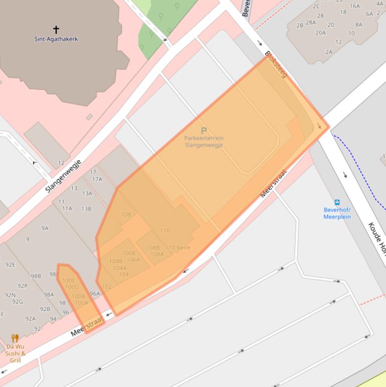 Kaart van postcodegebied 1941JE.