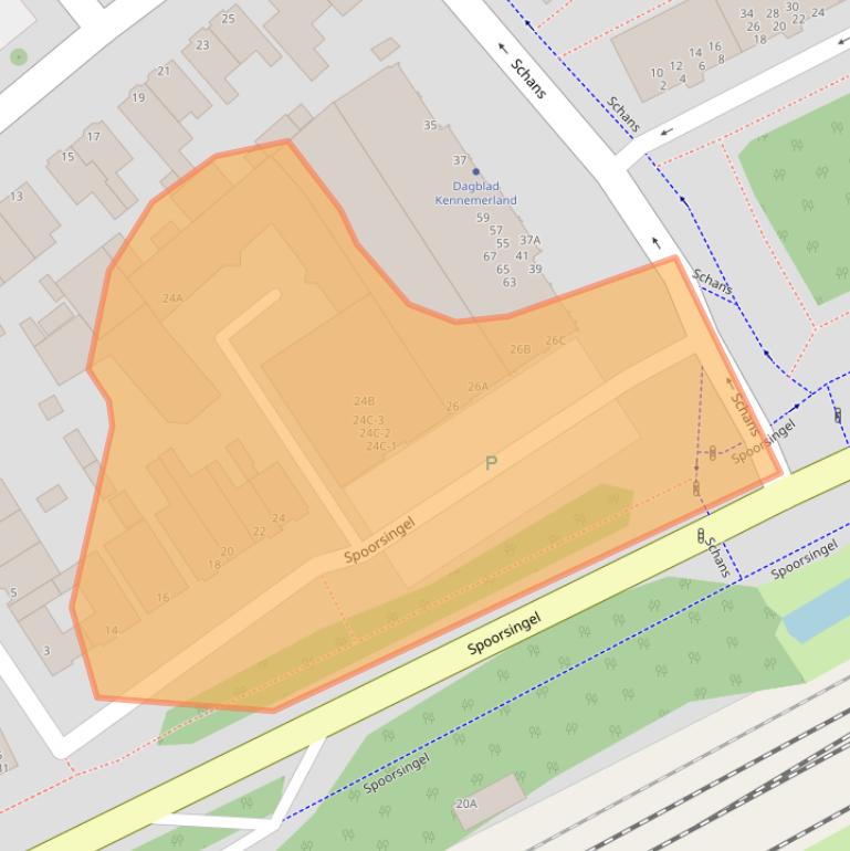 Kaart van postcodegebied 1941JM.