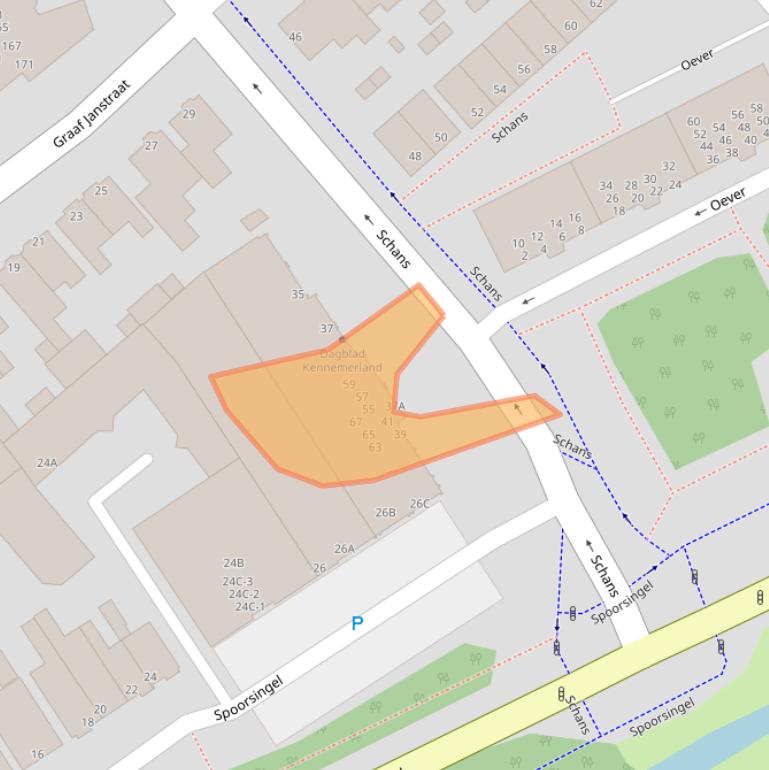 Kaart van postcodegebied 1941JR.