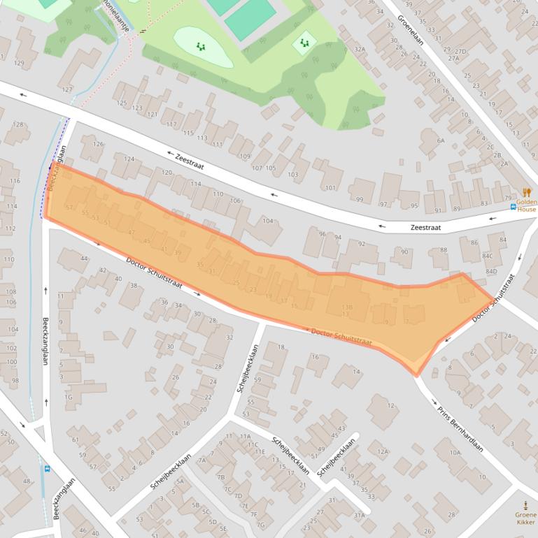 Kaart van postcodegebied 1942AB.
