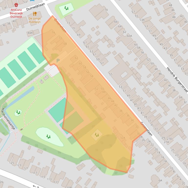 Kaart van postcodegebied 1942EH.