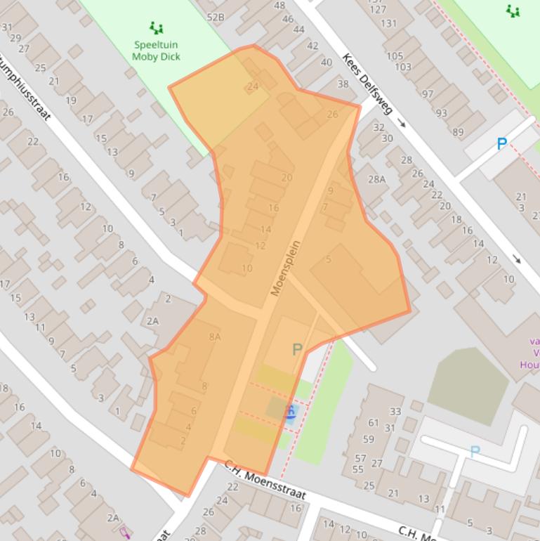 Kaart van postcodegebied 1942ER.