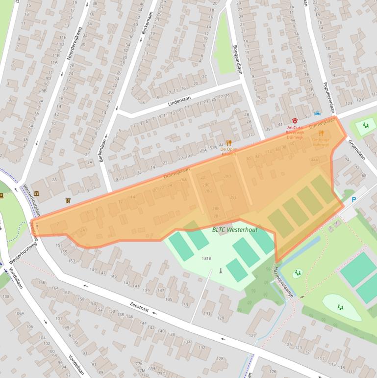Kaart van postcodegebied 1942GC.